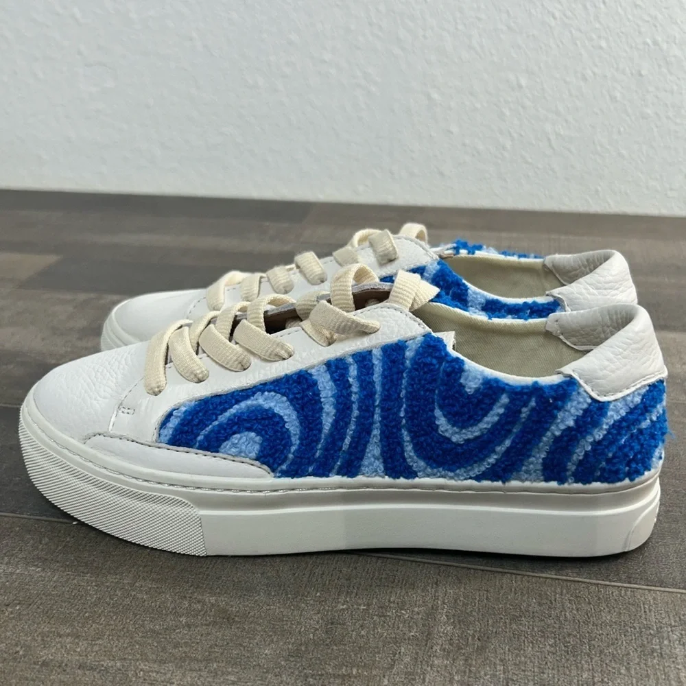 NWOB Soludos Leather Ibiza Platform Psychedelic Spiral